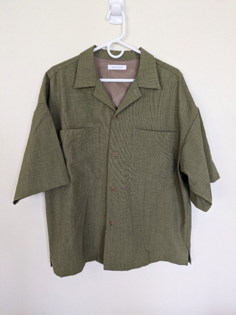Freaks Store Japan Men's Olive Short Sleeve Shirt